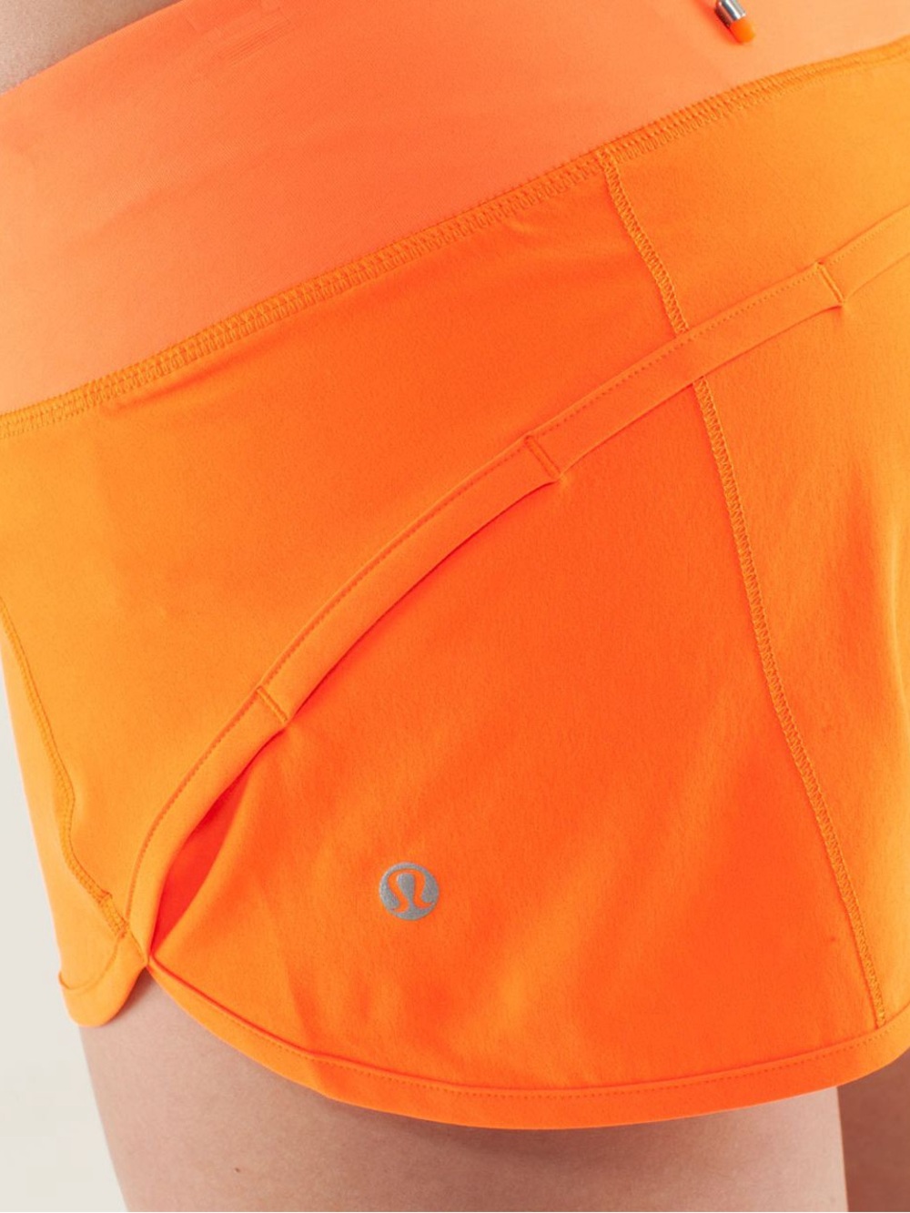 lululemon athletica Orange Athletic Skort Shorts